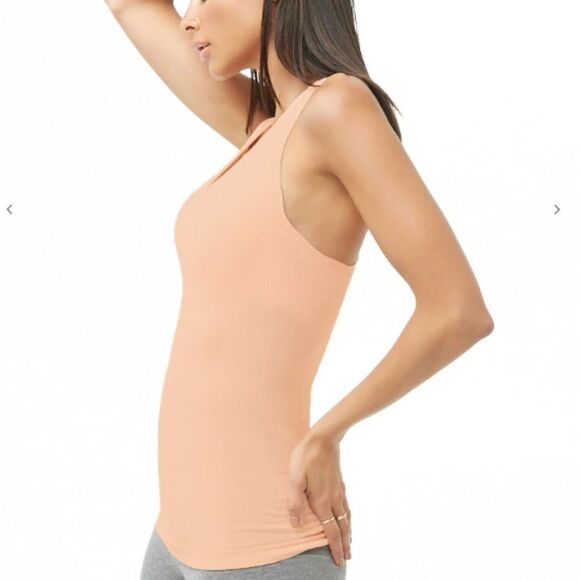 Forever 21 Blush Pink Active Ribbed Tank Top - Picture 2 of 4
